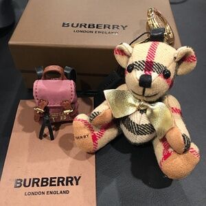Burberry Thomas Bear Charm With Backpack